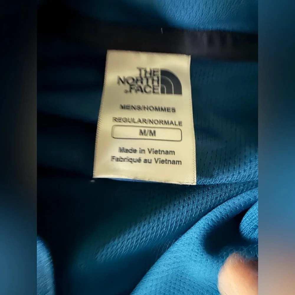 The North Face Men’s Fleece Hoodie Half Zip – Blue – Size M